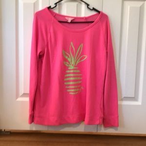 Lily Pulitzer sizeM summertime sweatshirt hot pink